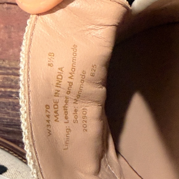 Cole Haan Lux Pinch Penny Loafers Beige and Black Linen Sz 8.5 - Picture 5 of 5